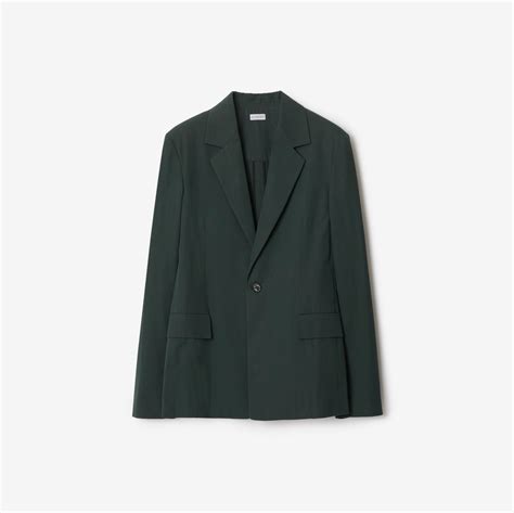 Wool Blend Tailored Jacket in Jungle 